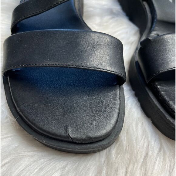 Croft & Barrow St. Catherine Strappy Flat Sandals Black Size 6.5 - Picture 2 of 7